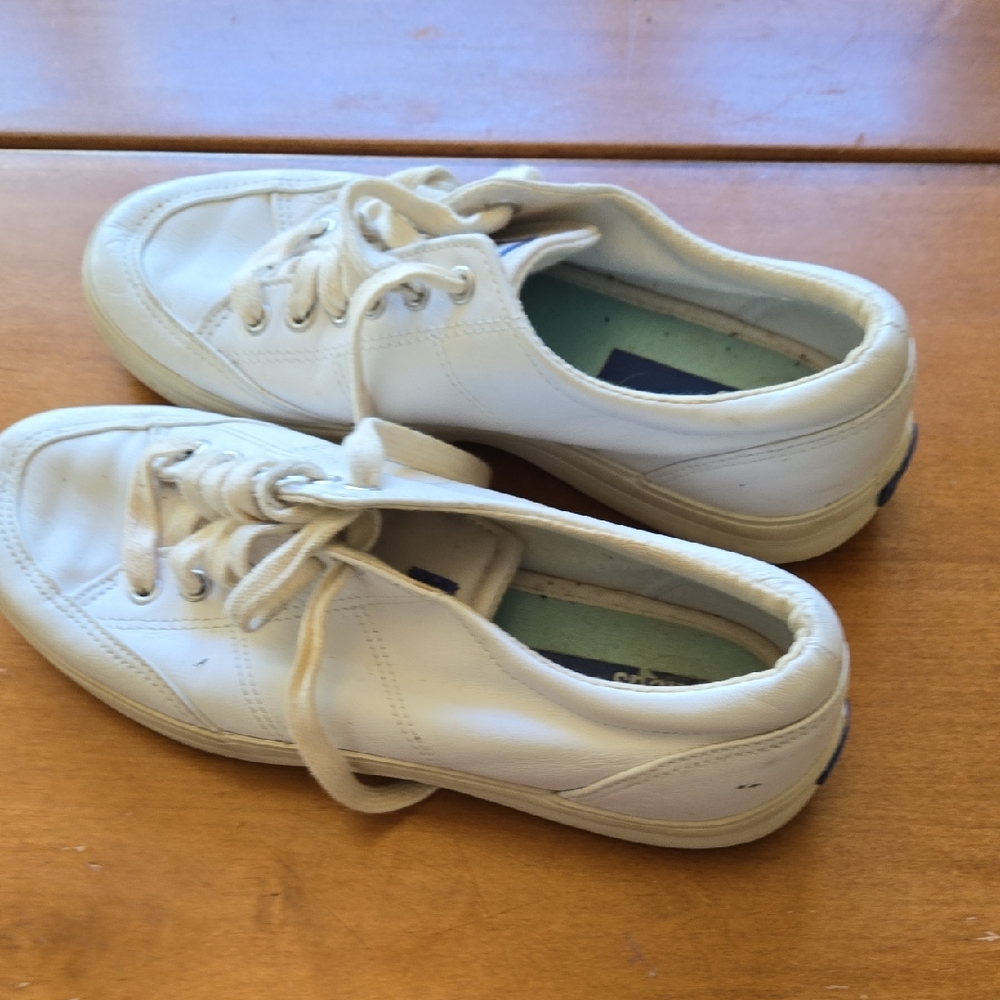 Keds White Low-Top Leather Sneakers